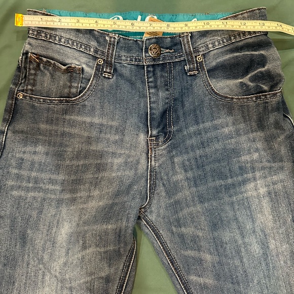Red Camel blue jeans sz 16 Boys. Whiskered pattern, medium wash denim Adjustable - Picture 2 of 12